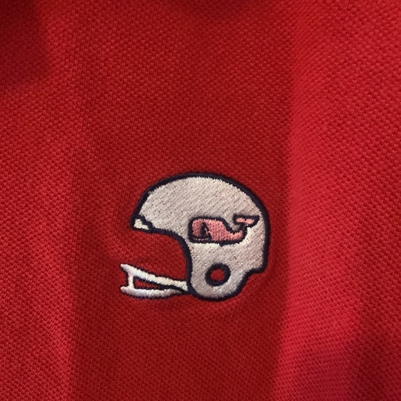 Vineyard Vines football polo. Large. - Picture 3 of 6